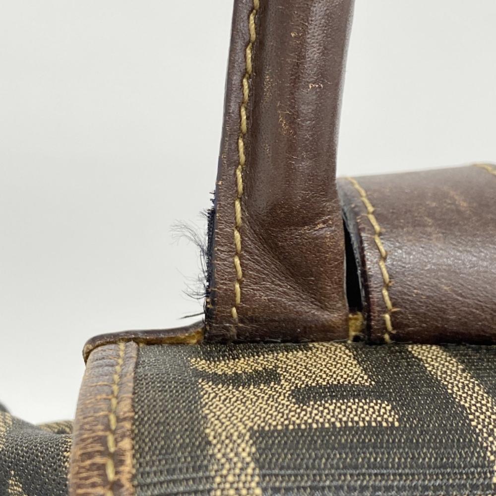 Brown Canvas Fendi Backpack