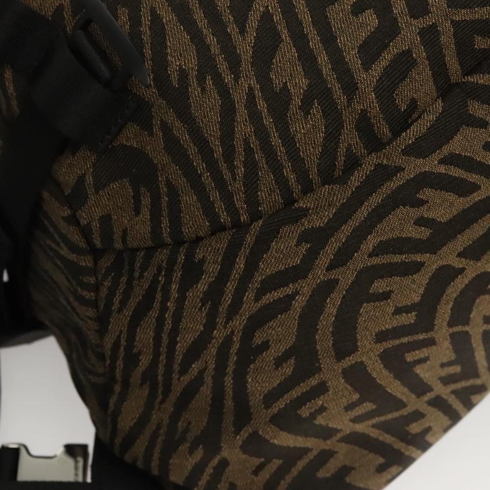 Brown Canvas Fendi Backpack