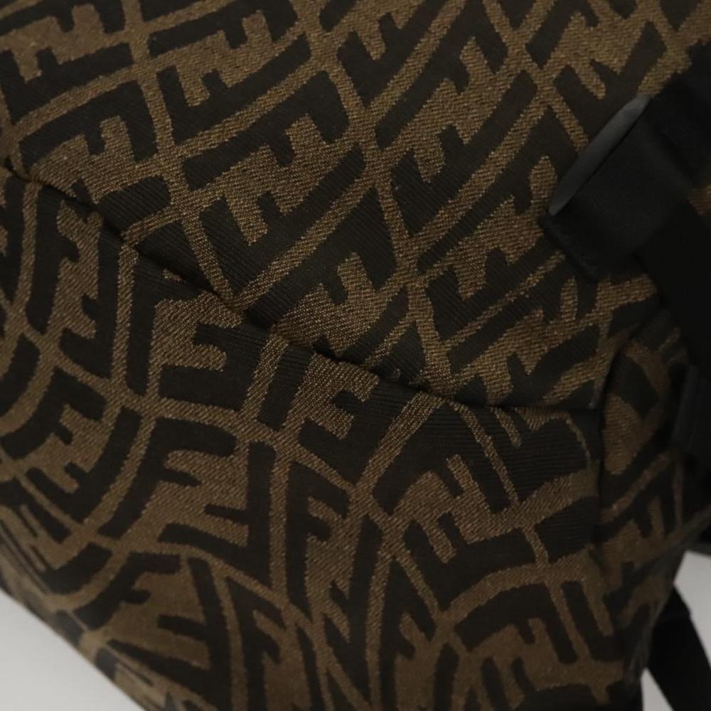 Brown Canvas Fendi Backpack