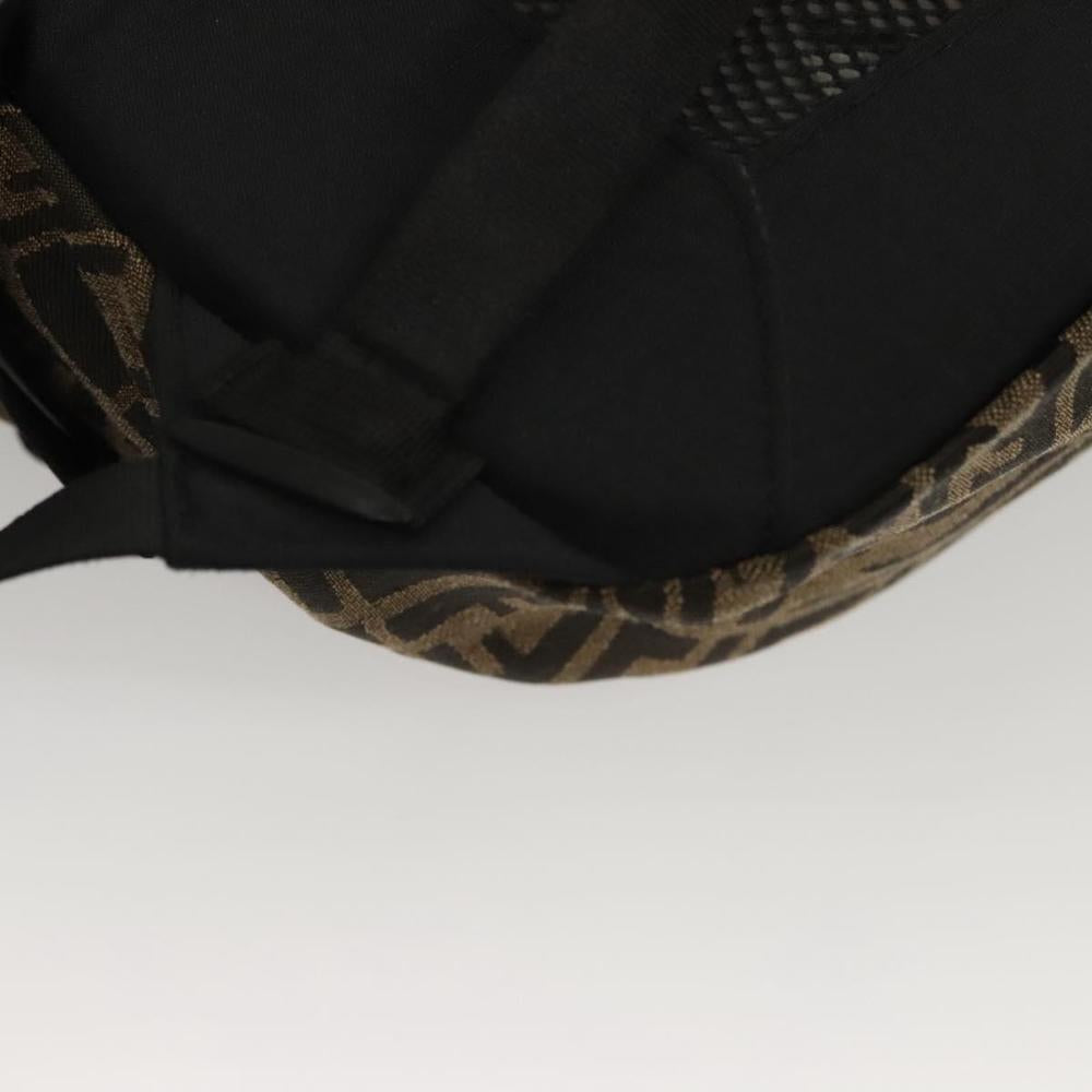 Brown Canvas Fendi Backpack
