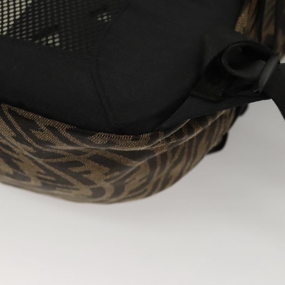 Brown Canvas Fendi Backpack