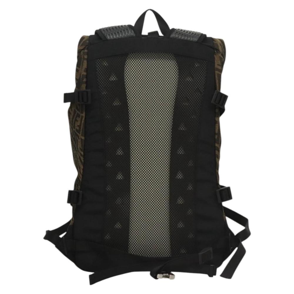 Brown Canvas Fendi Backpack