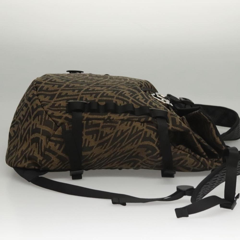 Brown Canvas Fendi Backpack