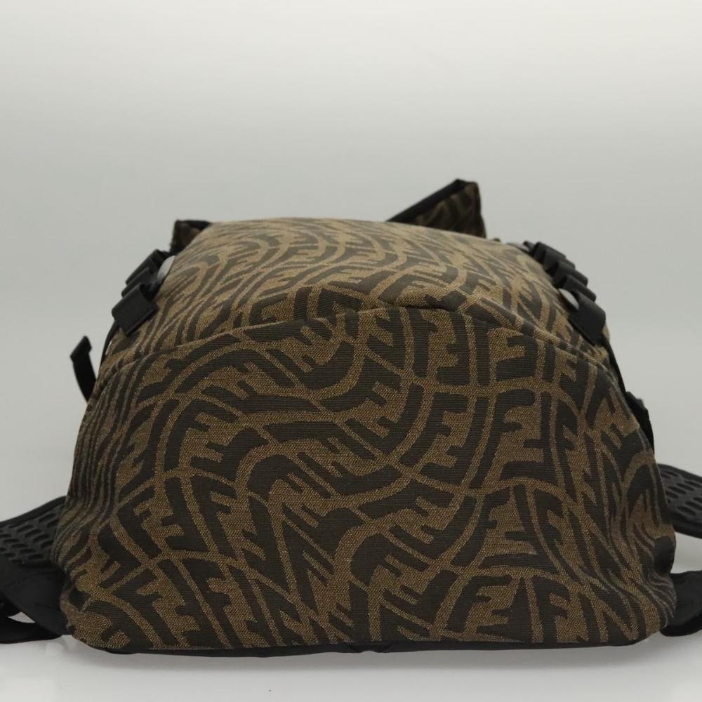 Brown Canvas Fendi Backpack