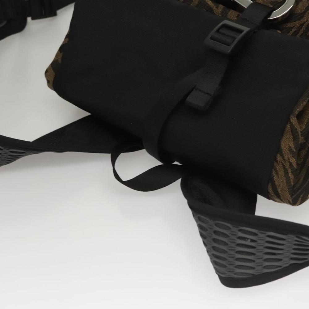 Brown Canvas Fendi Backpack