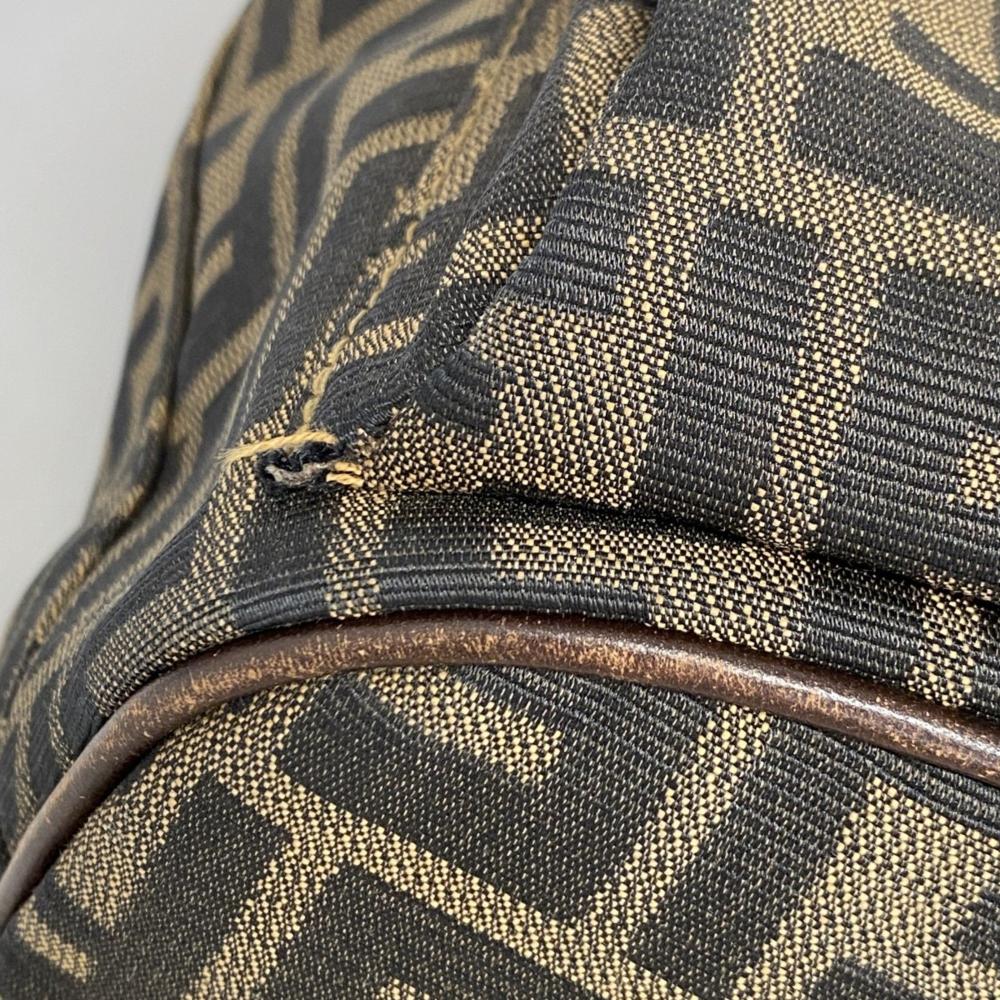 Brown Canvas Fendi Backpack