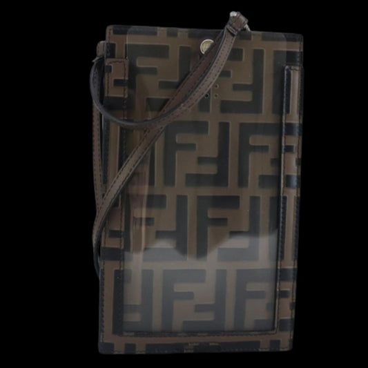 Brown Canvas Fendi Clutch