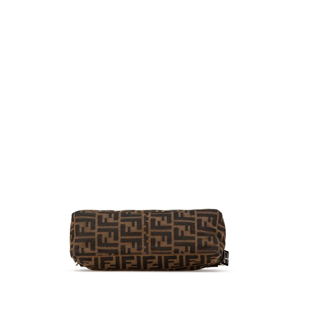 Brown Canvas Fendi Shoulder Bag