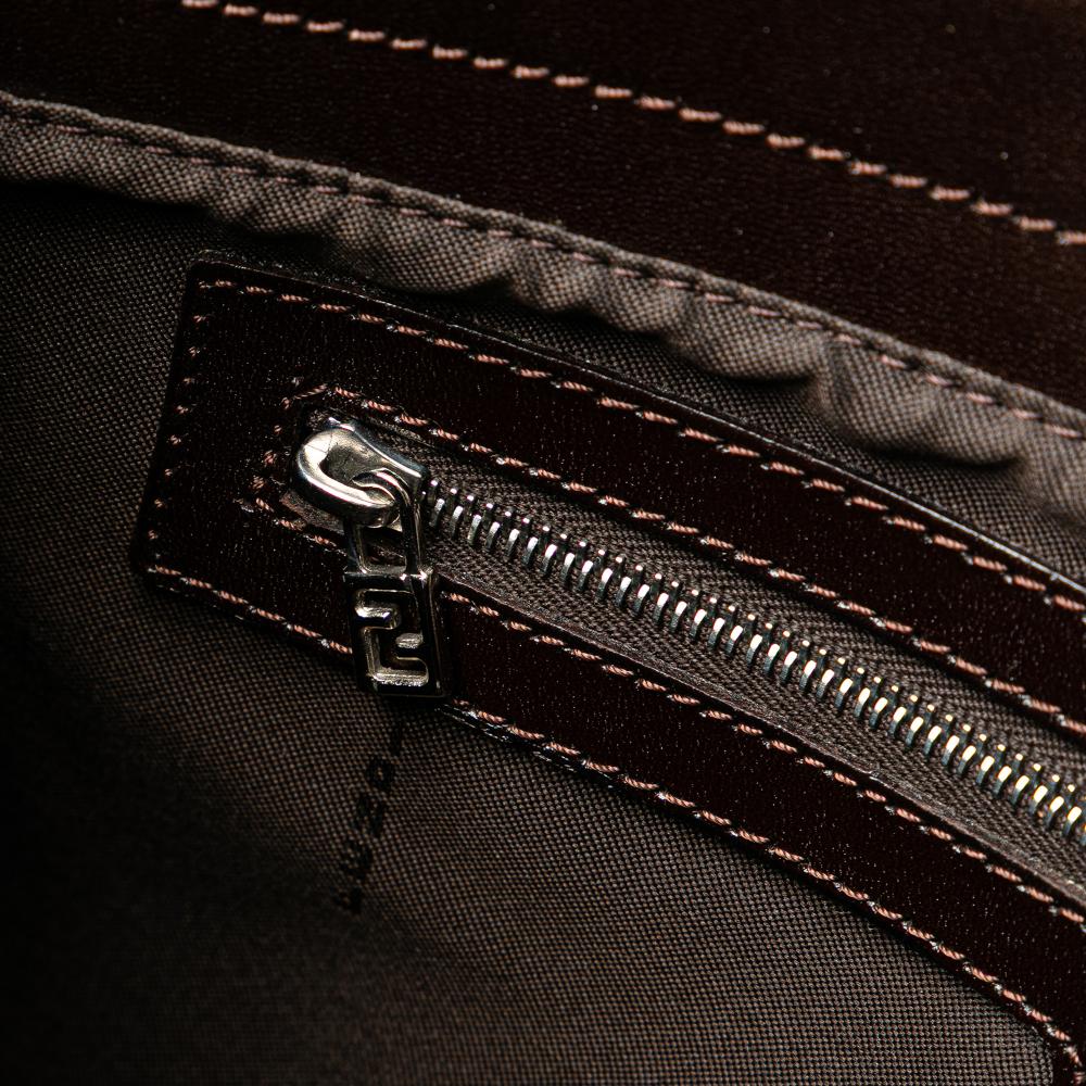 Brown Canvas Fendi Shoulder Bag