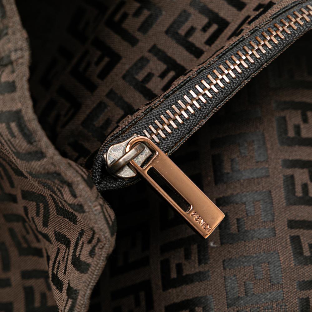 Brown Canvas Fendi Tote