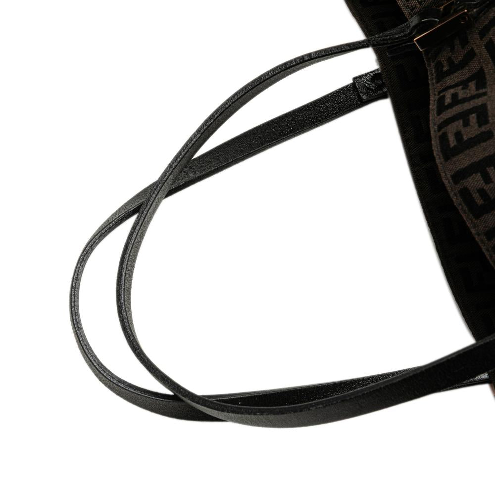 Brown Canvas Fendi Tote