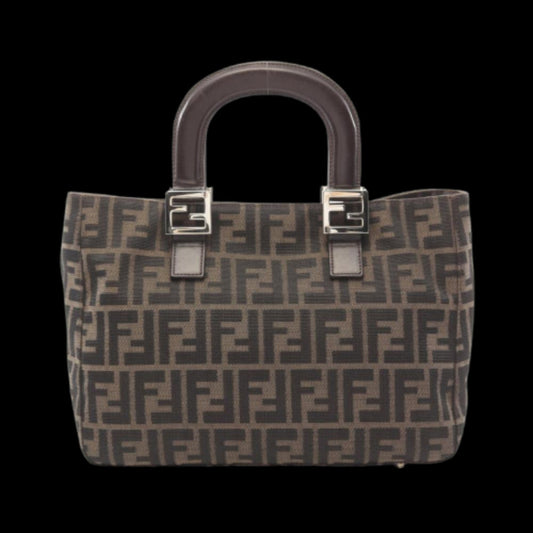 Brown Canvas Fendi Tote