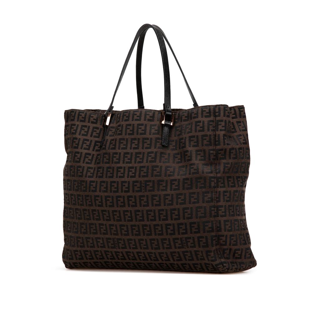Brown Canvas Fendi Tote