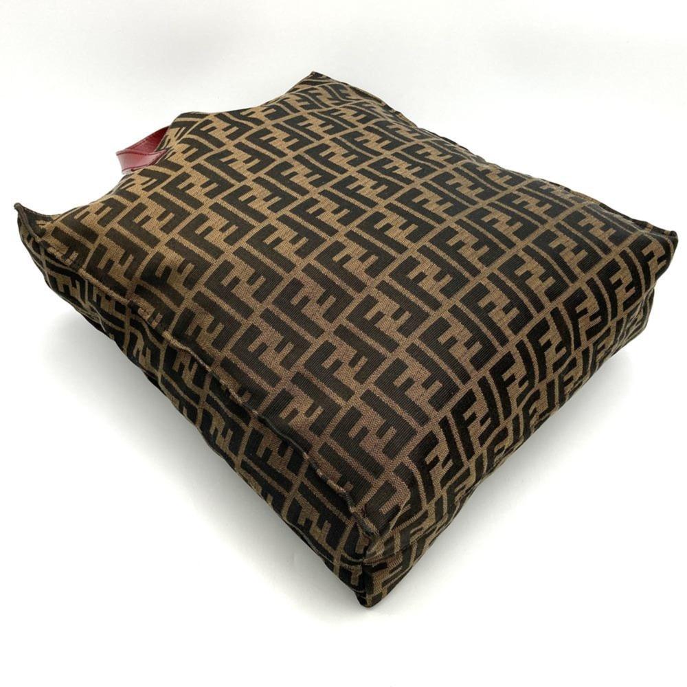 Brown Canvas Fendi Tote