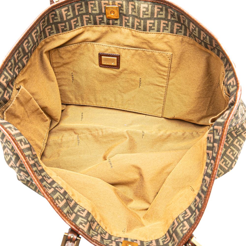 Brown Canvas Fendi Tote
