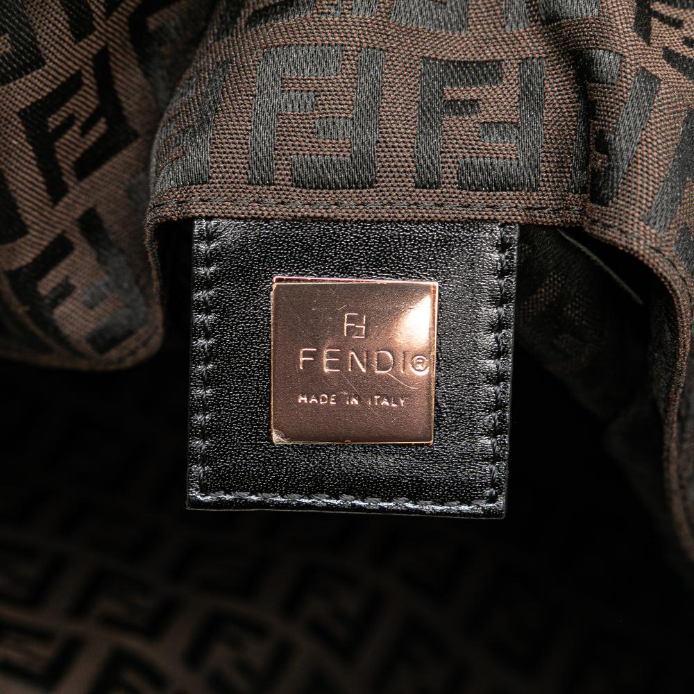 Brown Canvas Fendi Tote
