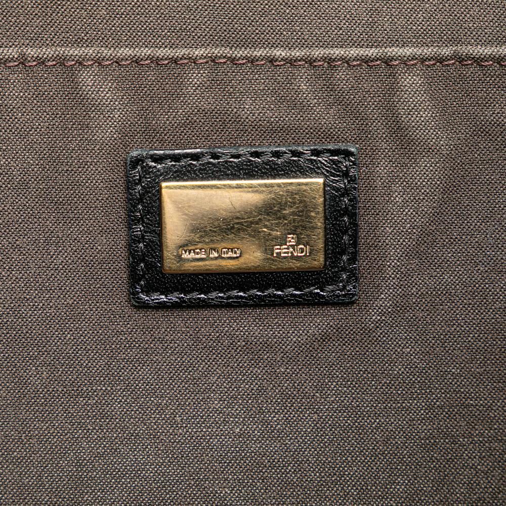 Brown Canvas Fendi Tote