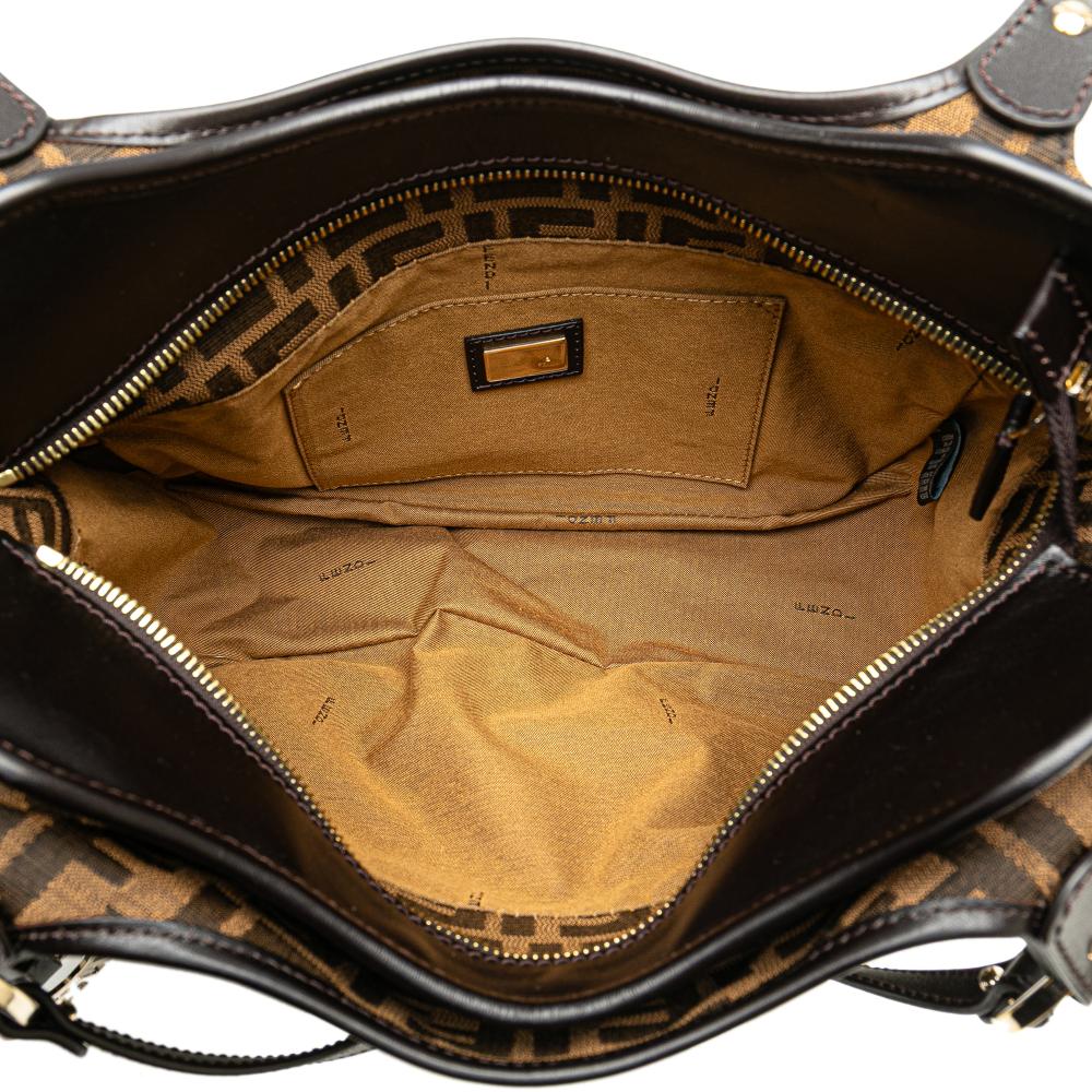 Brown Canvas Fendi Tote