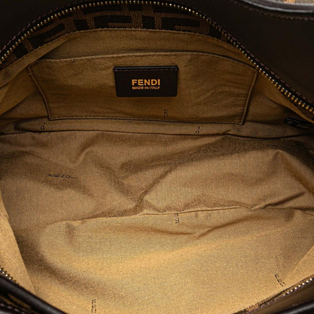 Brown Canvas Fendi Tote