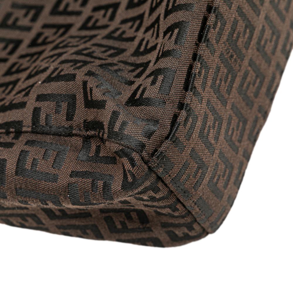 Brown Canvas Fendi Tote
