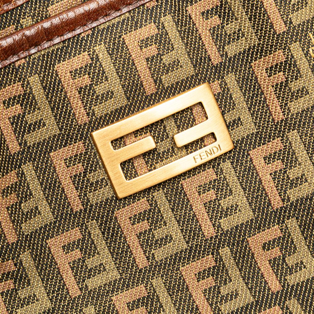 Brown Canvas Fendi Tote