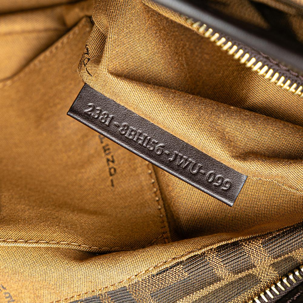 Brown Canvas Fendi Tote