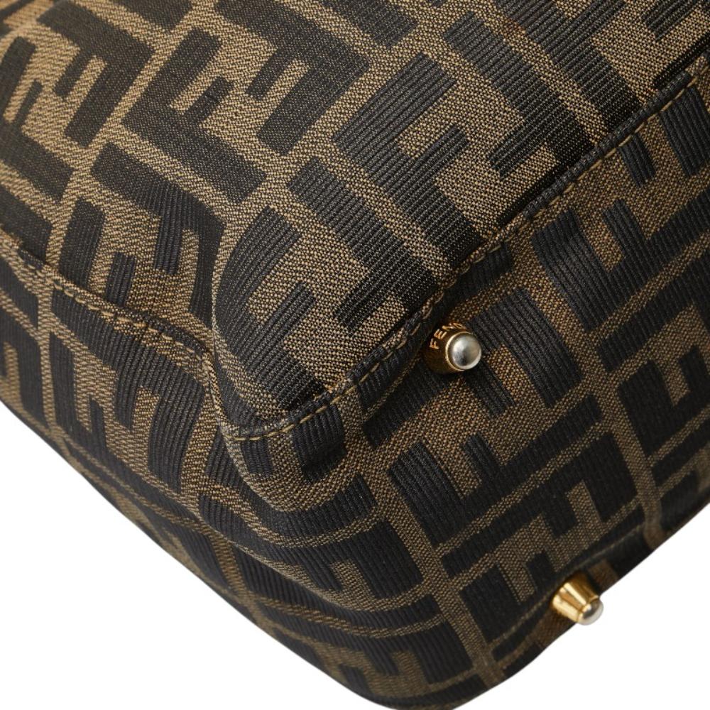 Brown Canvas Fendi Tote