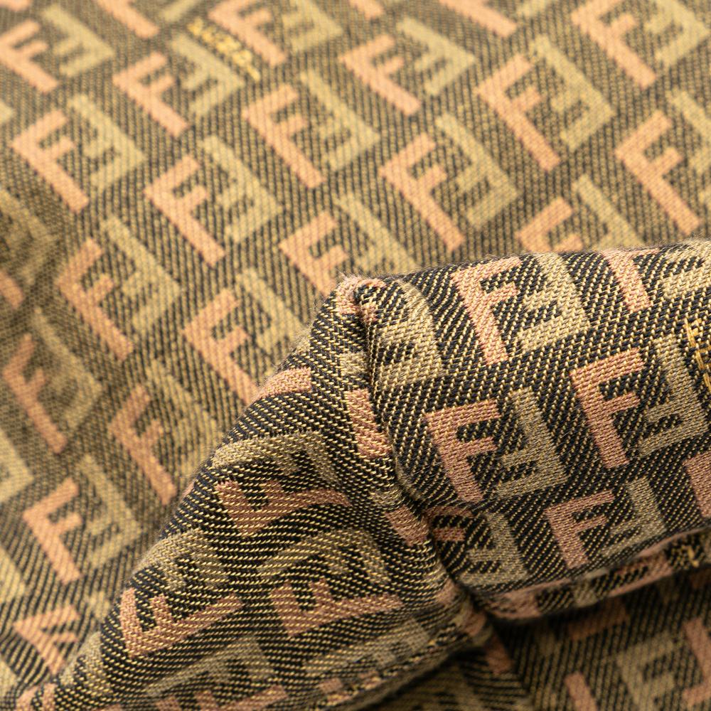 Brown Canvas Fendi Tote