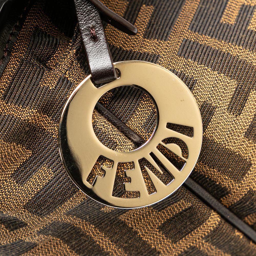 Brown Canvas Fendi Tote