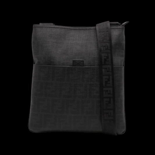 Brown Fabric Fendi Crossbody Bag