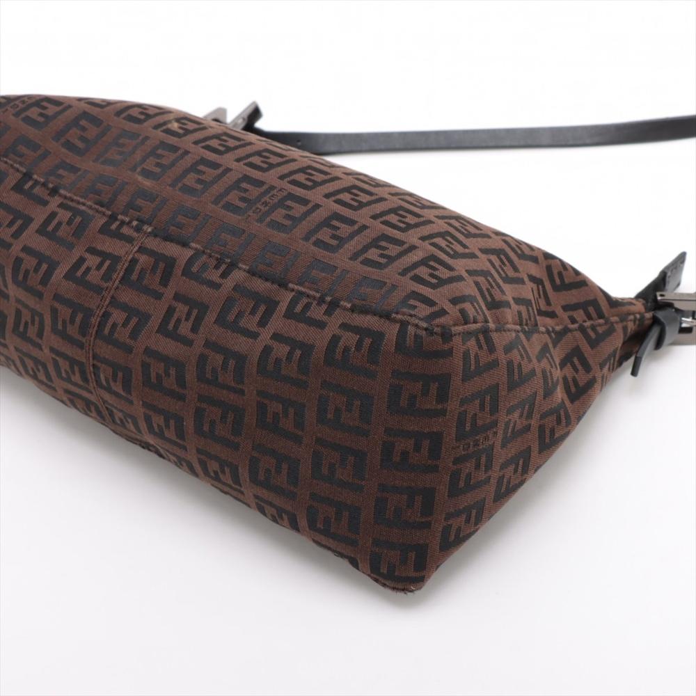 Brown Fabric Fendi Shoulder Bag
