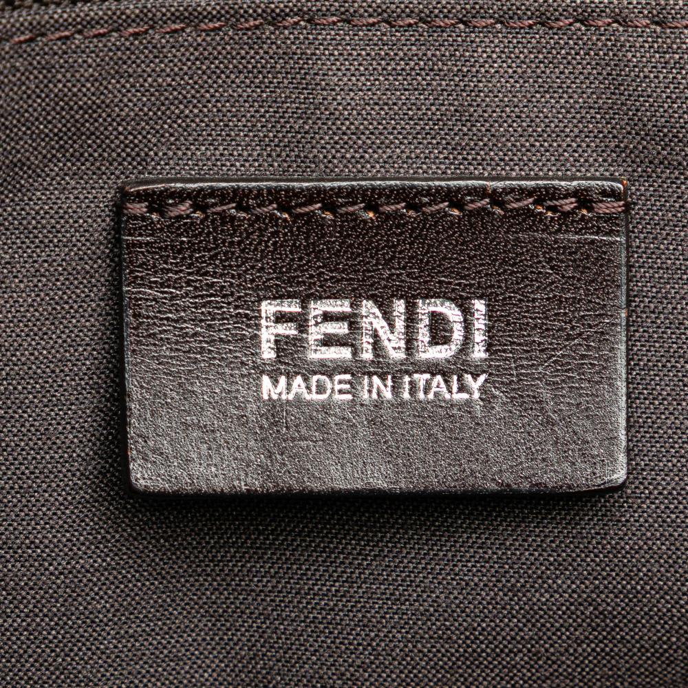 Brown Fabric Fendi Tote