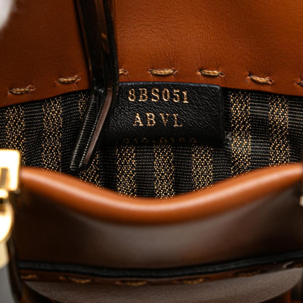 Brown Leather Fendi Tote