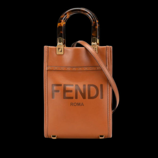 Brown Leather Fendi Tote