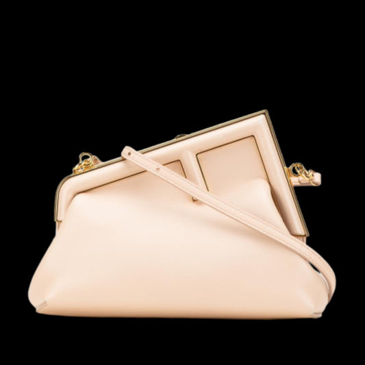 Brown Leather Fendi Crossbody Bag