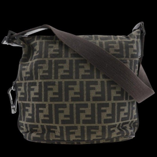 Brown Nylon Fendi Shoulder Bag