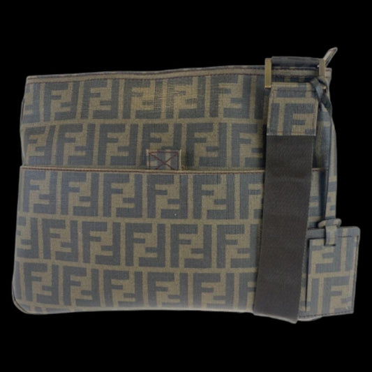 Brown Plastic Fendi Crossbody Bag