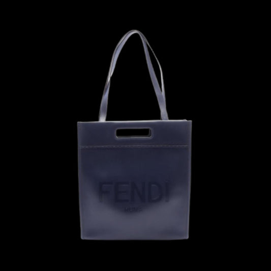 Navy Leather Fendi Tote