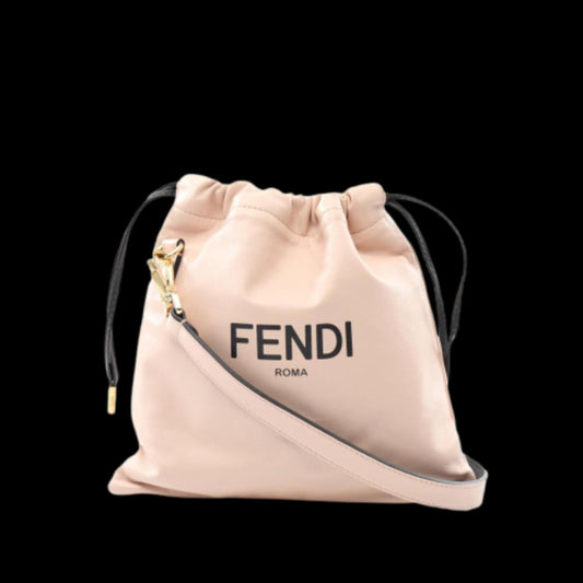 Pink Leather Fendi Crossbody Bag