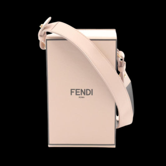 Pink Leather Fendi Crossbody Bag