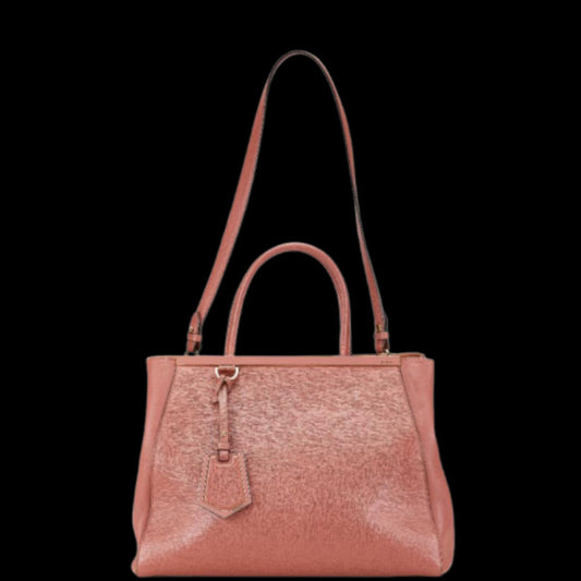 Pink Leather Fendi Shoulder Bag