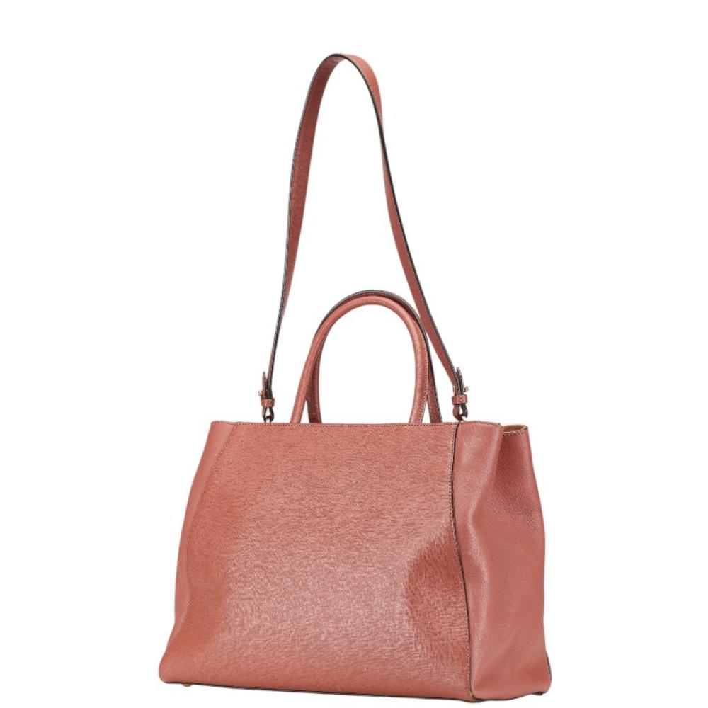 Pink Leather Fendi Shoulder Bag