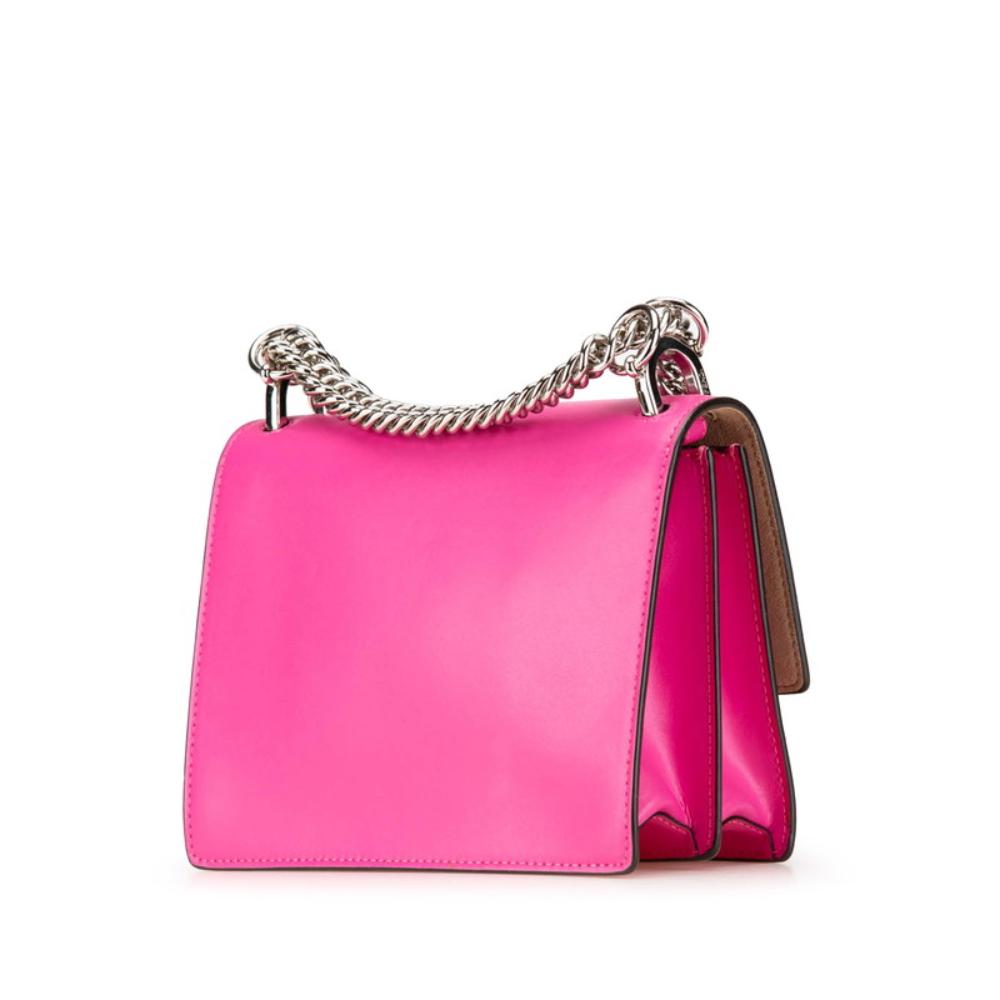 Pink Leather Fendi Shoulder Bag