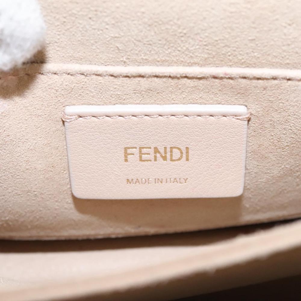 Red Leather Fendi Shoulder Bag