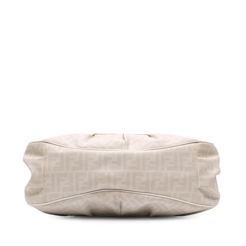 White Fabric Fendi Tote