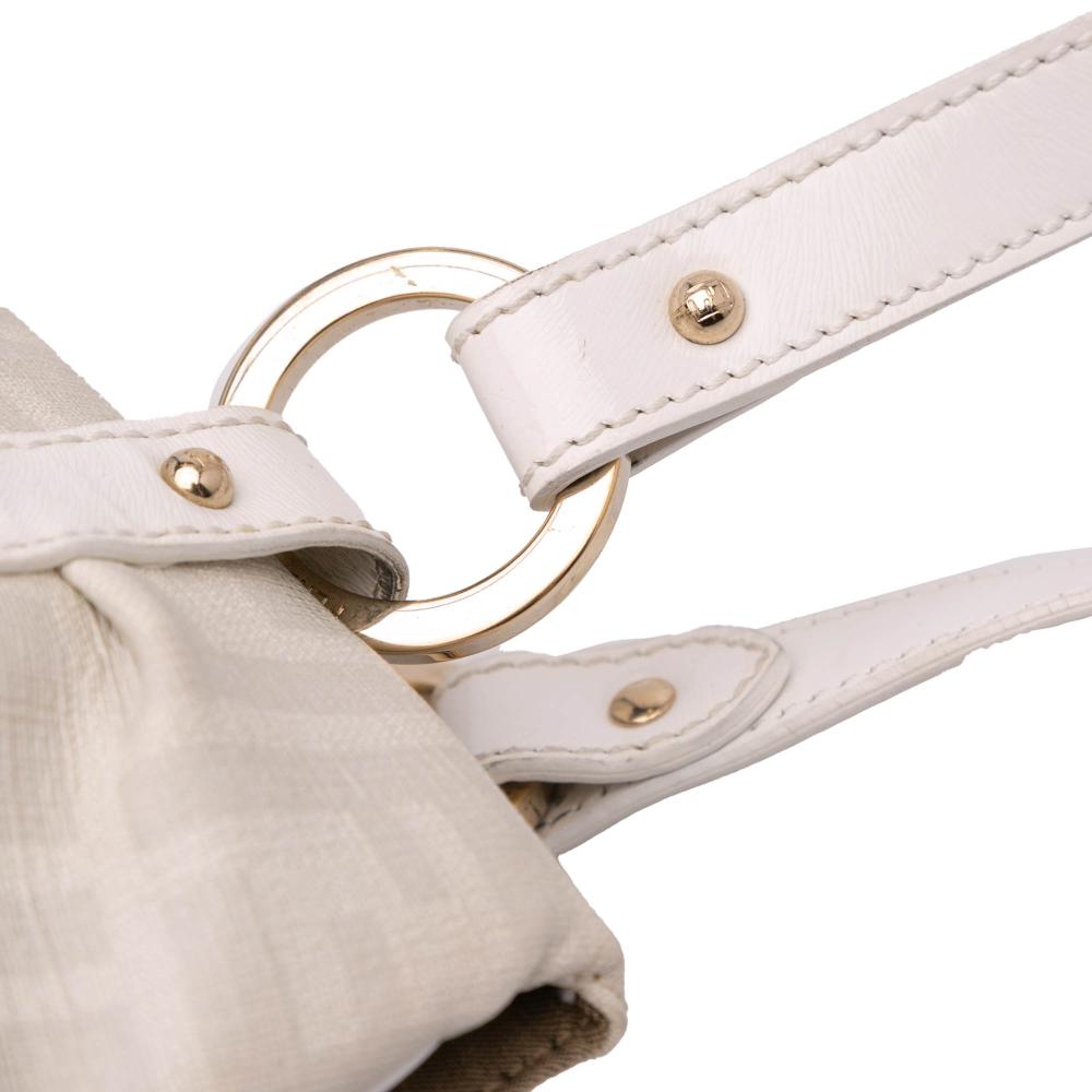 White Fabric Fendi Tote