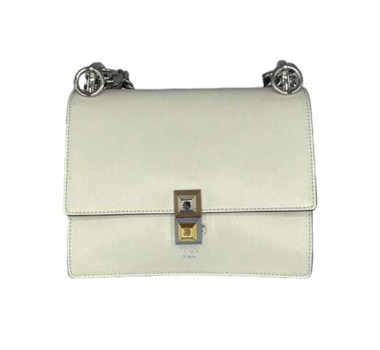 White Leather Fendi Kan I F