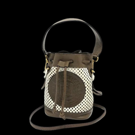 White Leather Fendi Mon Tresor