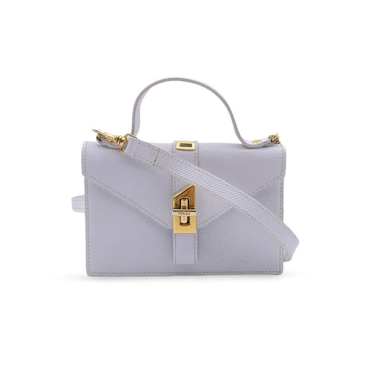 White Leather Fendi Crossbody Bag