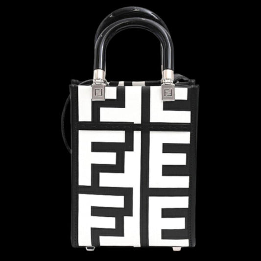 White Leather Fendi Handbag